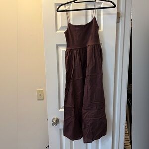 Zara Brown Midi dress Small